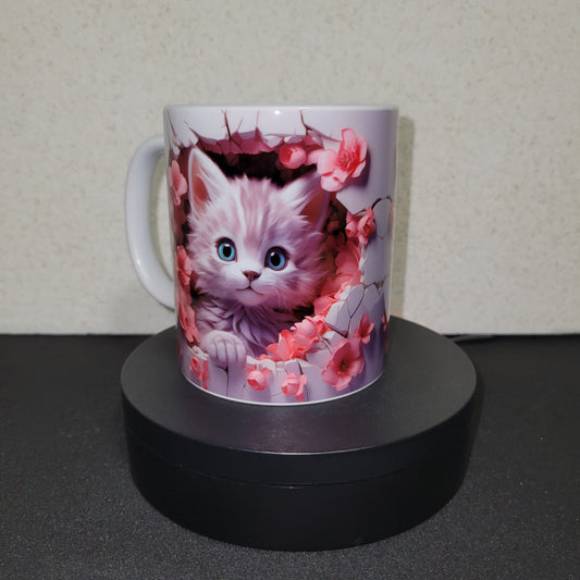 3-D Cat - Coffee Mug