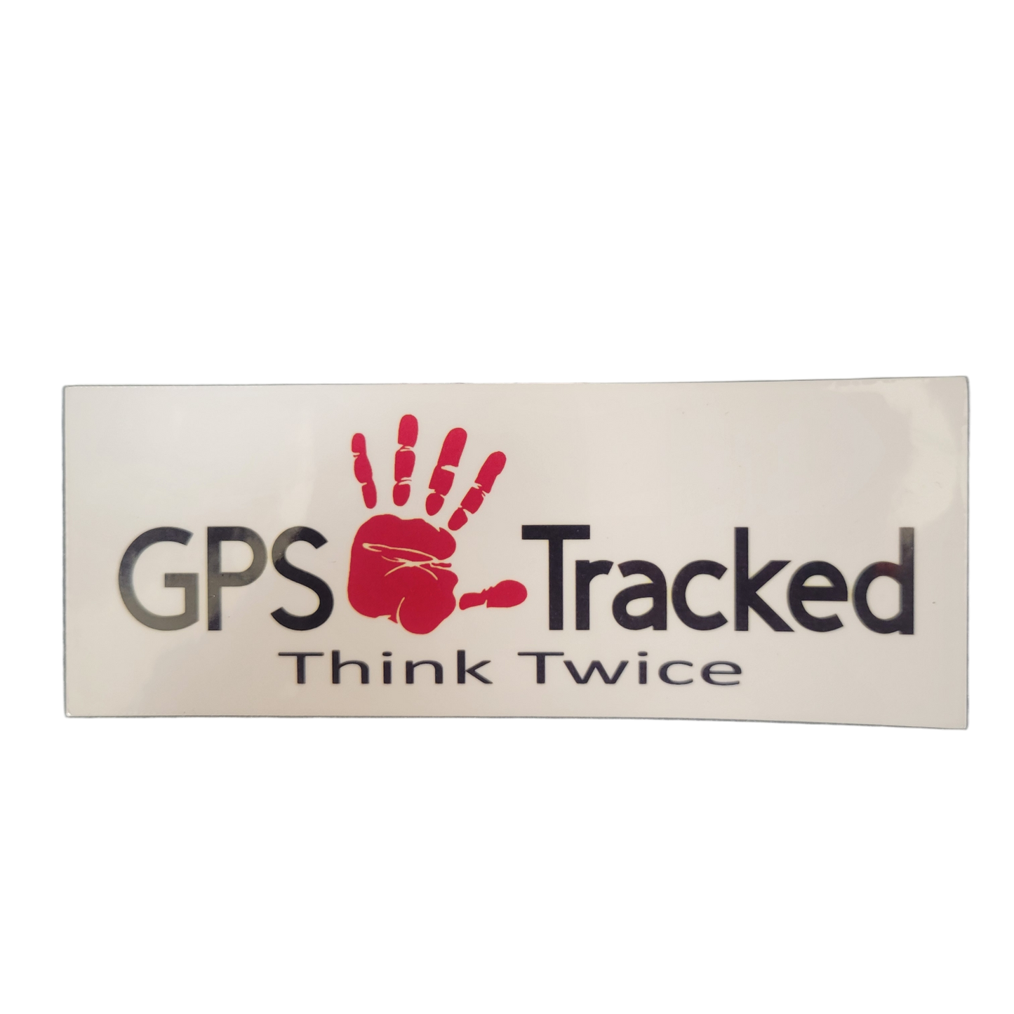 GPS Tracked Vinyl Sticker