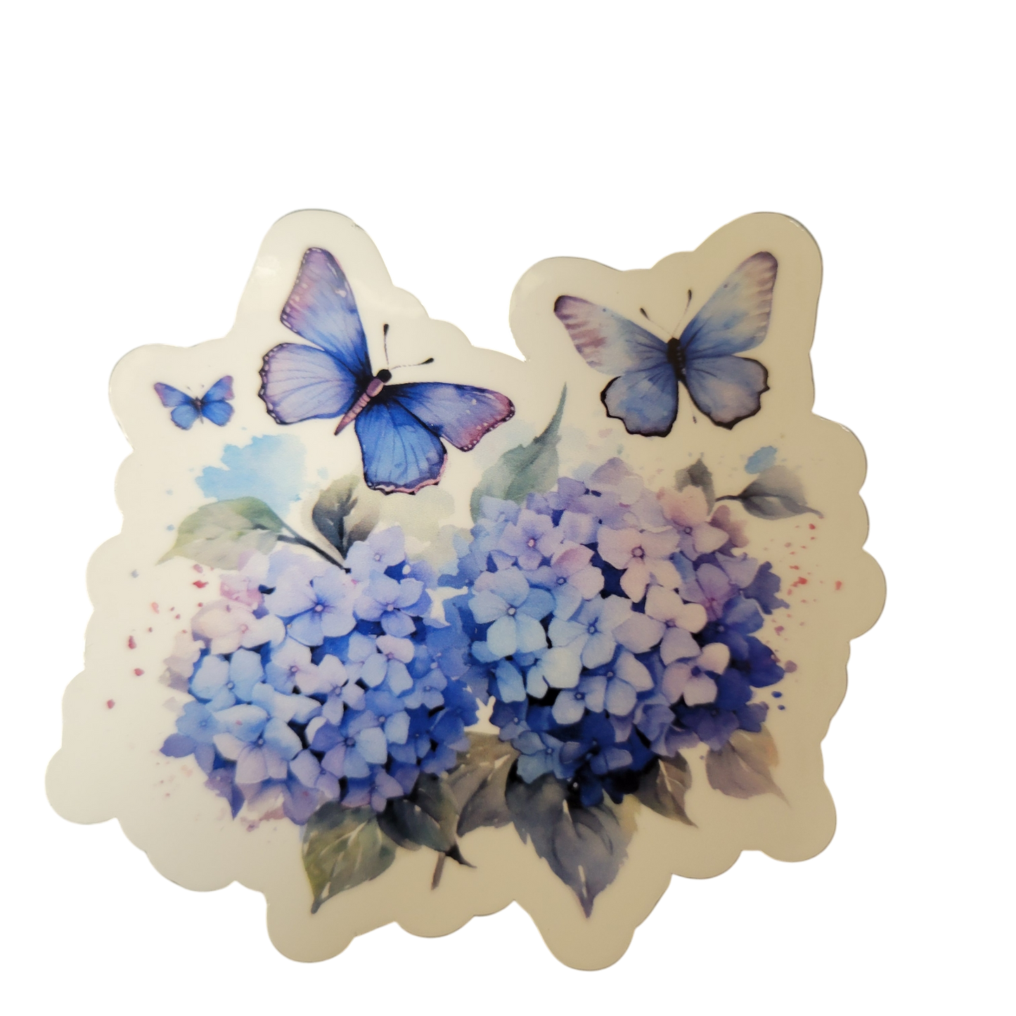 Butterfly Blue Vinyl Sticker