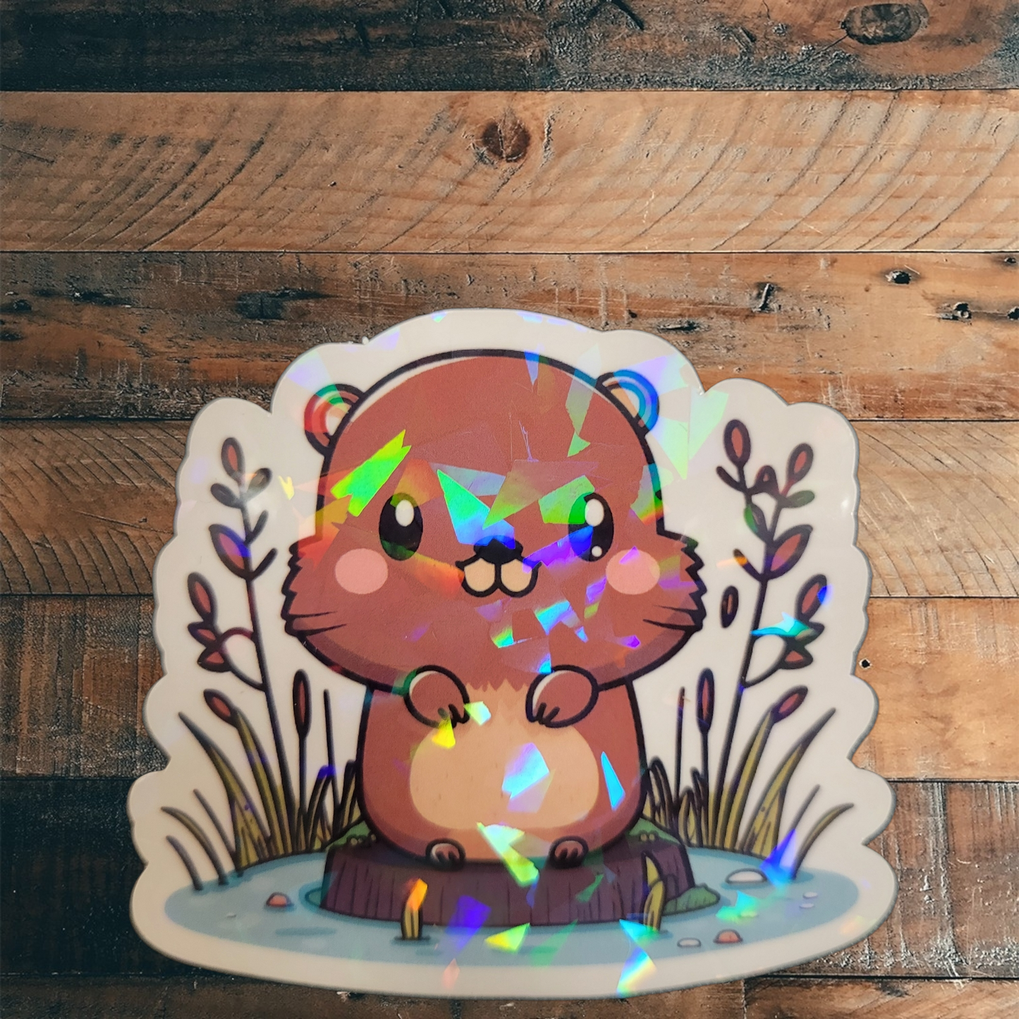 Beaver Vinyl Sticker