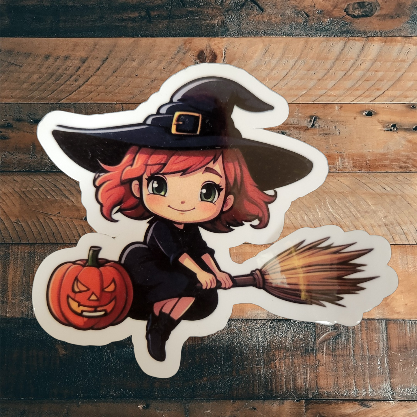 Halloween Witch Vinyl Sticker