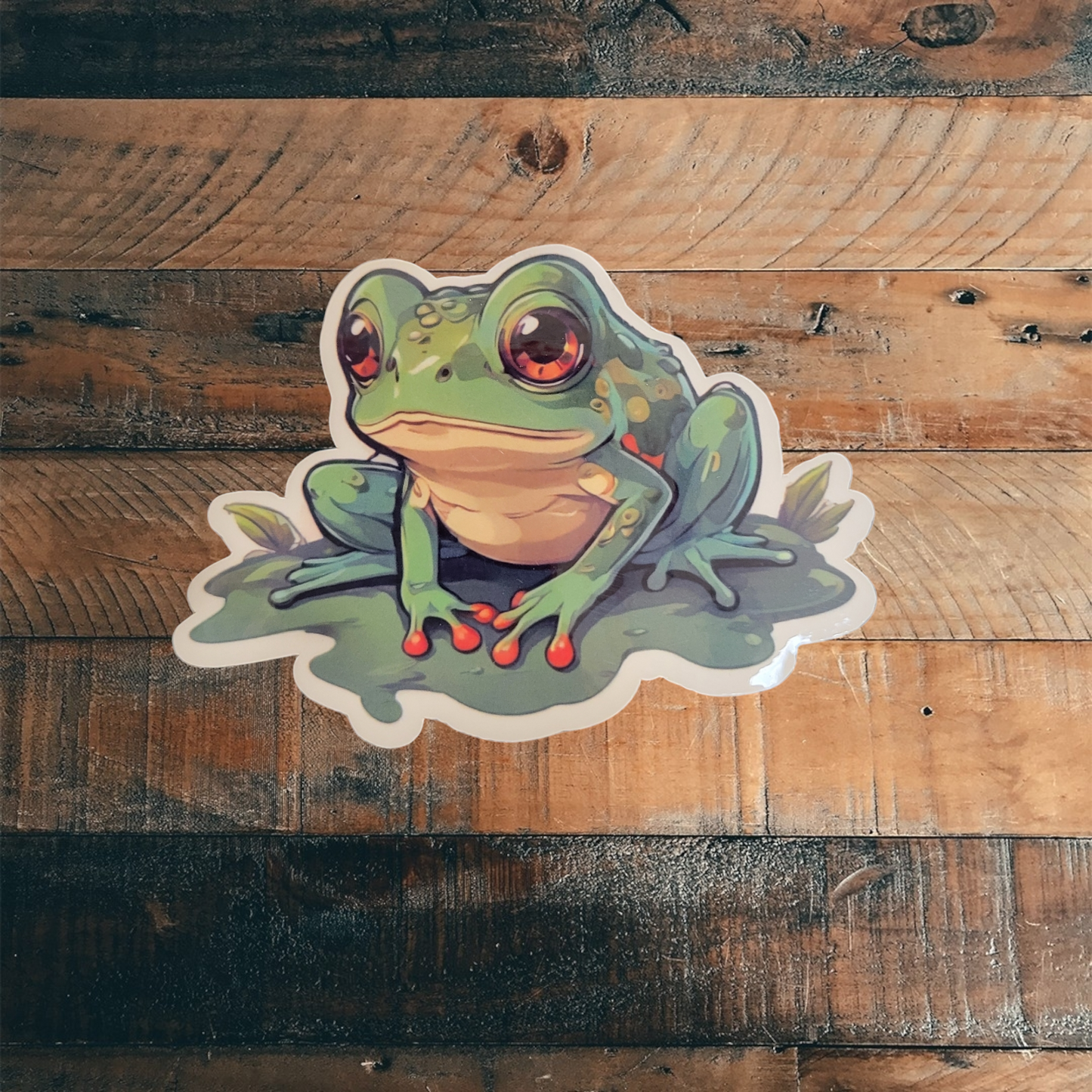 Frog Vinyl Sticker