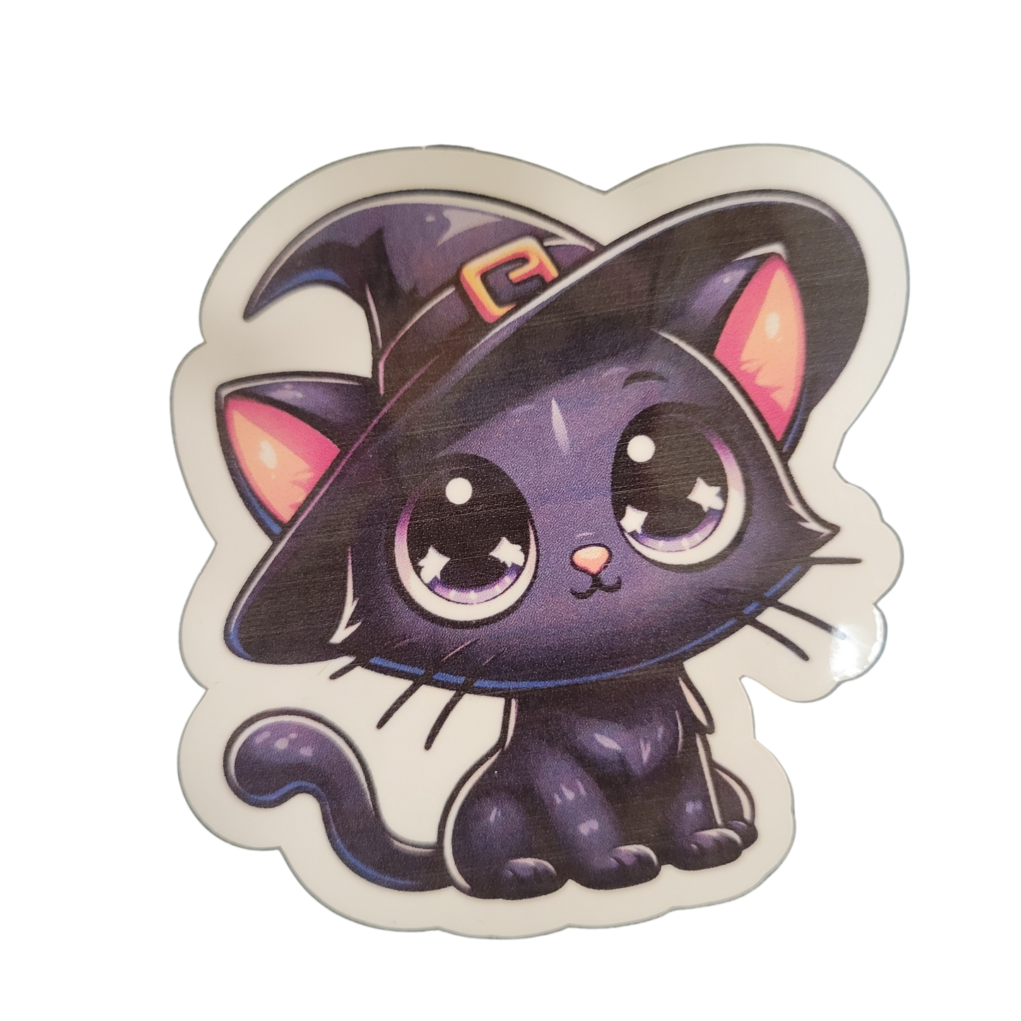 Halloween Cat Vinyl Sticker