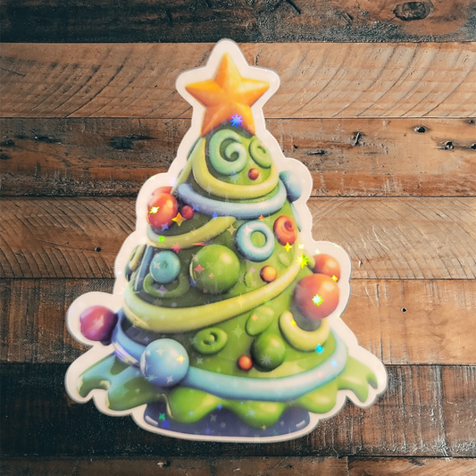 Christmas Tree Vinyl Sticker