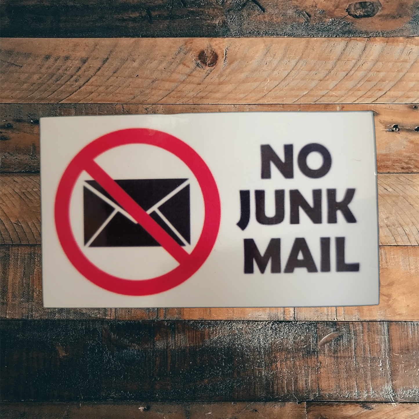 No Junk Mail Vinyl Sticker