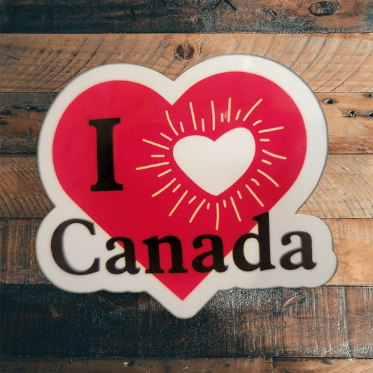 I Love Canada Vinyl Sticker