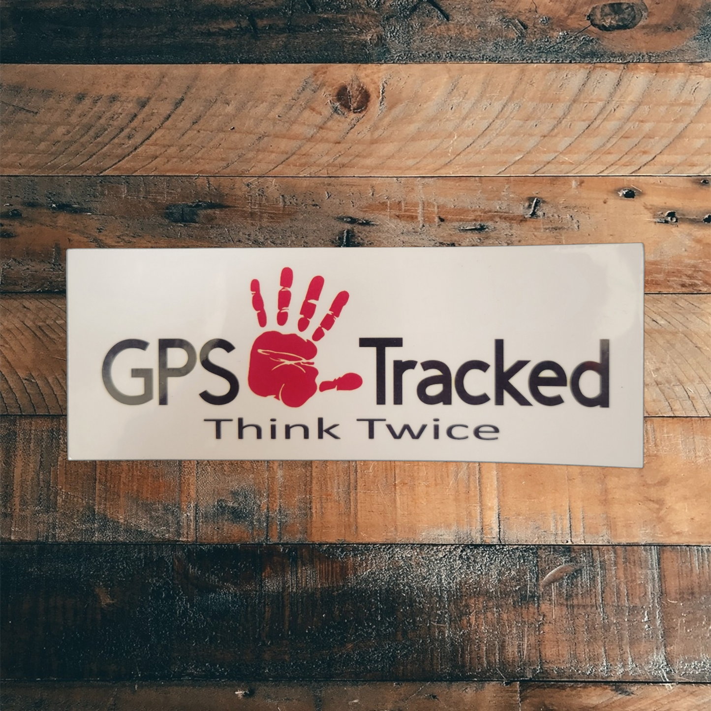 GPS Tracked Vinyl Sticker