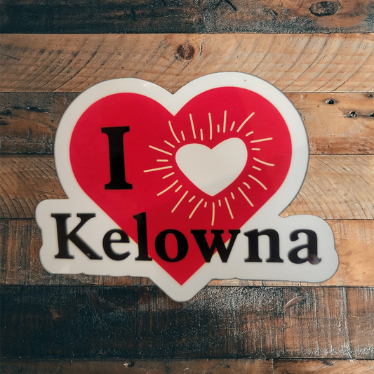 I Love Kelowna Vinyl Sticker