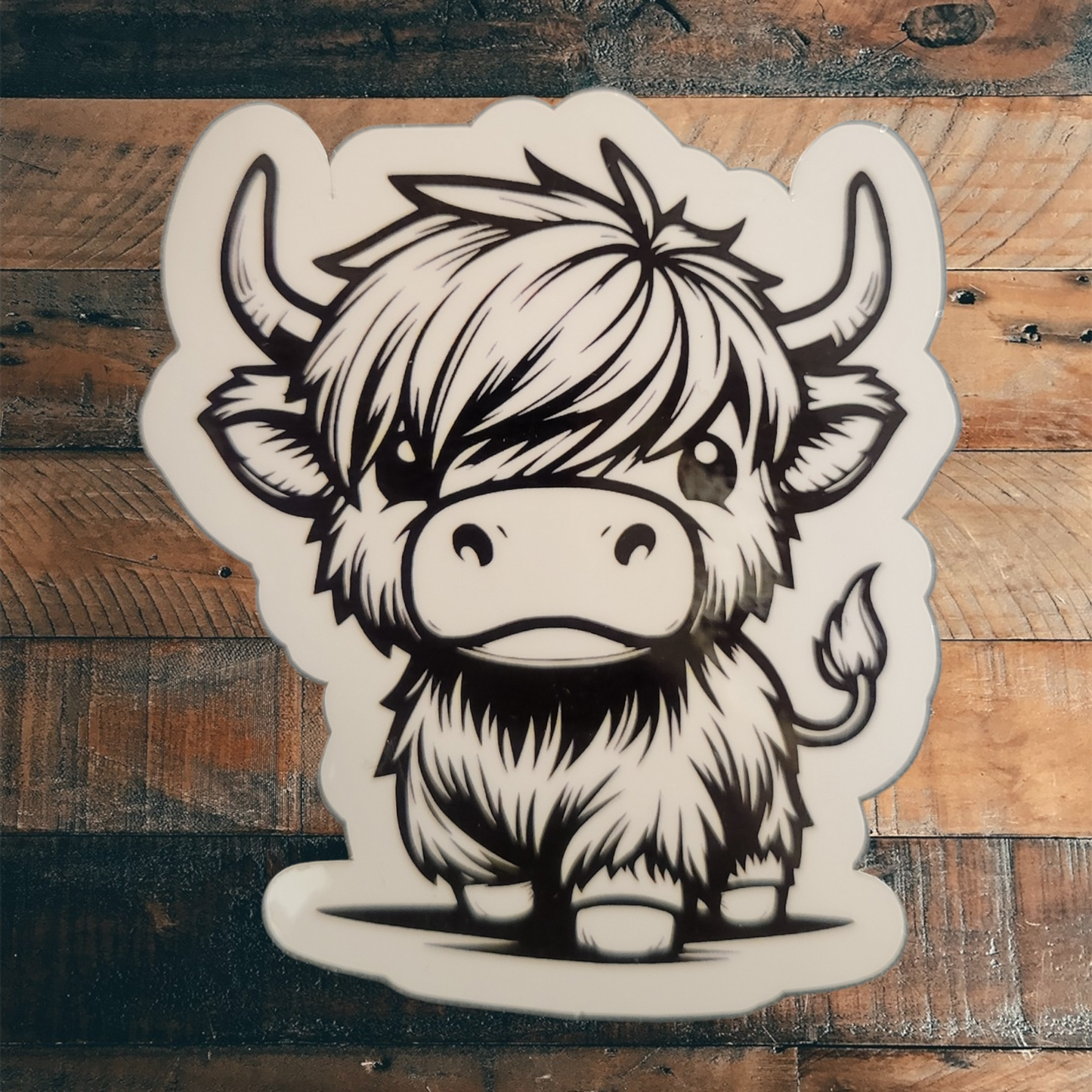 Highland Cow Vinyl Sticker