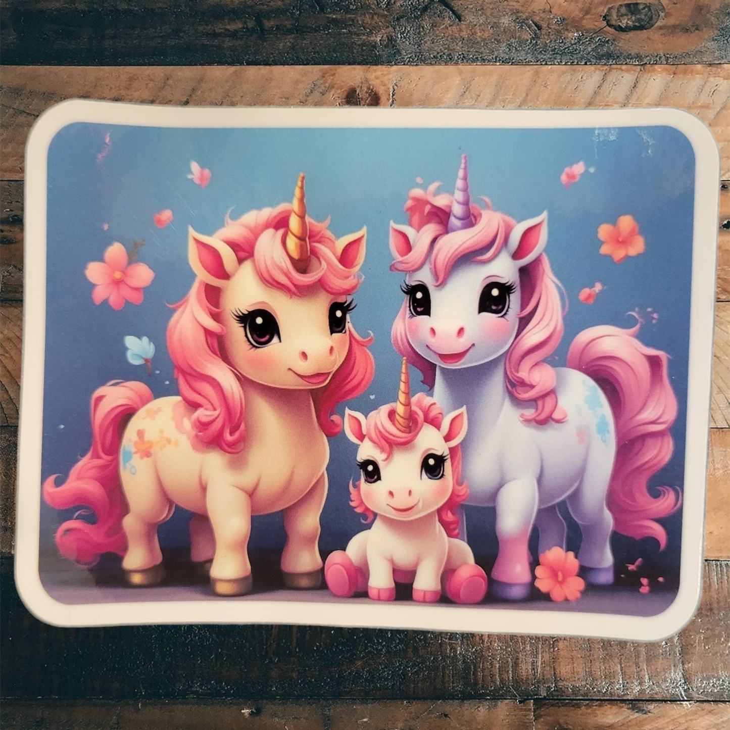 Unicorn Family Vinyl Sticker