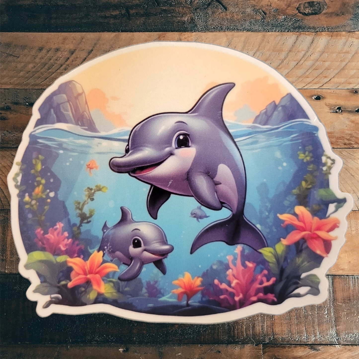 Dolphiny Vinyl Sticker