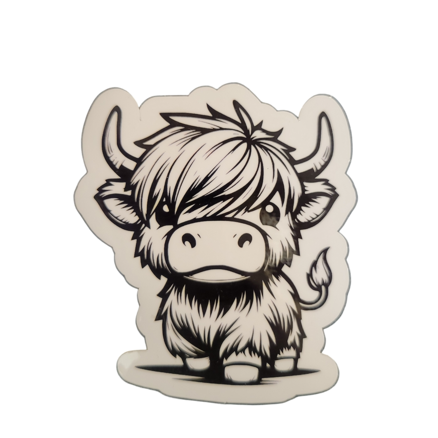 Highland Cow Vinyl Sticker