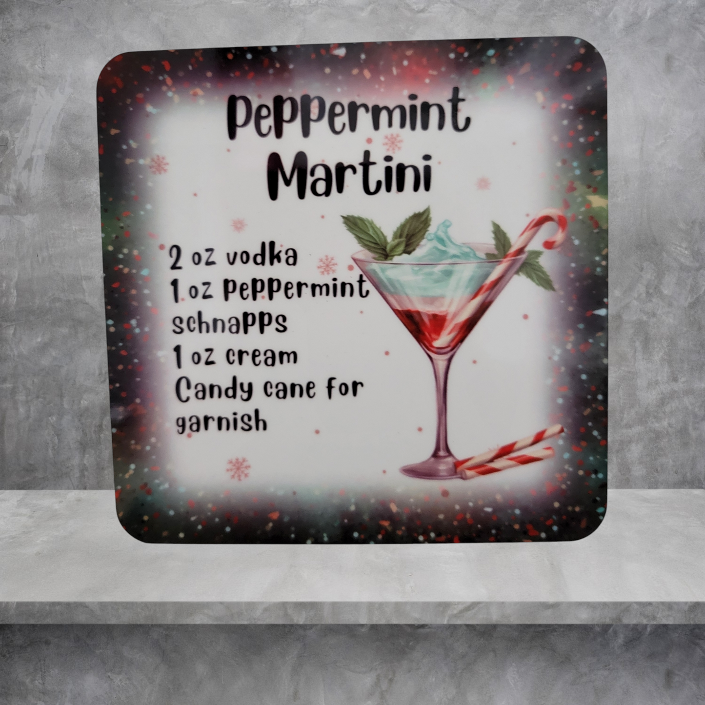 Peppermint Martini - Coaster